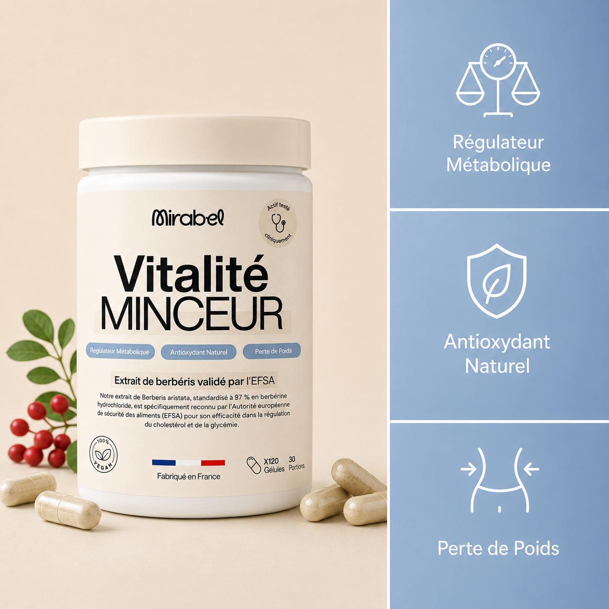Gélules de Berberine - Mirabel™